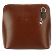 Florence Mini Umhängetasche Damen Handtasche echtes Leder braun OTF109N