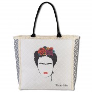 Frida Kahlo Henkeltasche Canvas natur schwarz OTI800N