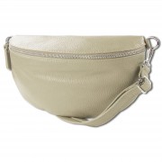 Toscanto Damen Gürteltasche Leder Tasche beige OTT825BI