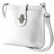 Toscanto Damen Umhängetasche Leder Tasche weiß OTT828UW