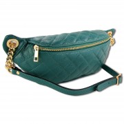 Toscanto Damen Gürteltasche Leder Tasche aquamarin türkis OTTM811GT