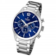 Festina Herrenuhr Edelstahl silber Timeless Chronograph Armbanduhr UF20343/7