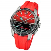 Festina Herrenuhr Silikon rot Festina Connected Armbanduhr UF23000/6