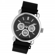 Oozoo Unisex Armbanduhr Timepieces Analog Metall schwarz UOC10696