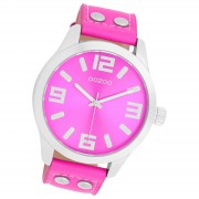 Oozoo Damen Armbanduhr Timepieces Analog Leder pink UOC1074A