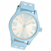 Oozoo Unisex Armbanduhr OOZOO Timepieces Analog Leder blau UOC1094A