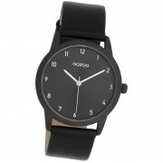 Oozoo Damen Armbanduhr Timepieces Analog Leder schwarz UOC11079
