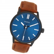 Oozoo Herren Armbanduhr OOZOO Timepieces Analog Leder braun UOC11401