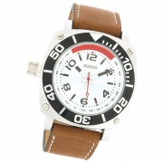 Oozoo Herren Armbanduhr Timepieces Analog Leder braun UOC2280A