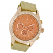 Oozoo Damen Armbanduhr Timepieces Analog Leder beige UOC5265A