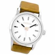 Oozoo Damen Armbanduhr Timepieces Analog Leder beige UOC7035A