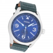 Oozoo Herren Armbanduhr Timepieces Analog Leder blau UOC7067A