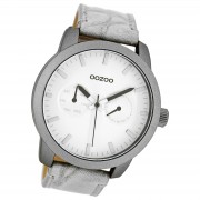 Oozoo Damen Armbanduhr Timepieces Analog Leder grau UOC8255A