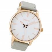 Oozoo Damen Armbanduhr Timepieces Analog Leder grau UOC9020A