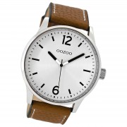 Oozoo Herren Armbanduhr Timepieces Analog Leder braun UOC9045A