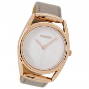 Oozoo Damen Armbanduhr Timepieces Analog Leder beige UOC9168A