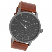 Oozoo Herren Armbanduhr Timepieces Analog Leder braun UOC9443A