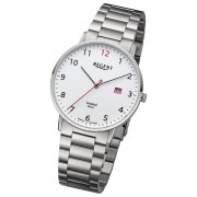 Regent Herren-Armbanduhr F-1241 Leder-Armband Quarz-Uhr schwarz UR1113405