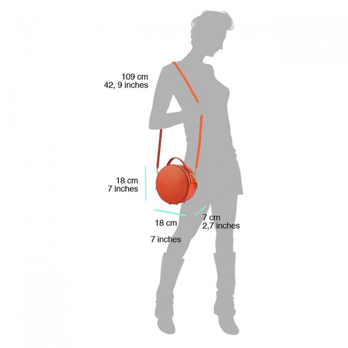 Damen Basketball Handtaschen Runde Ball Form Crossbody Tasche