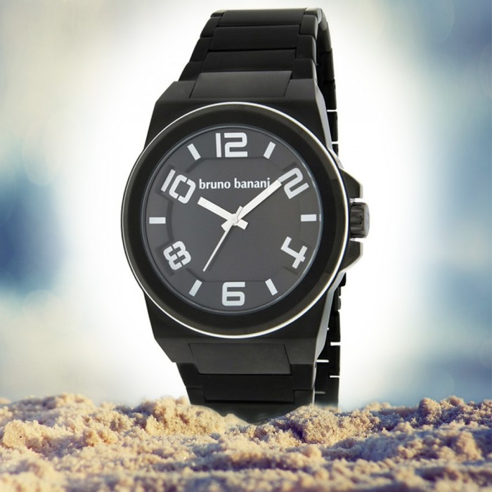 Bruno Banani Herren Uhr Uhren UBR21127 schwarz Zelos PVD Kollektion