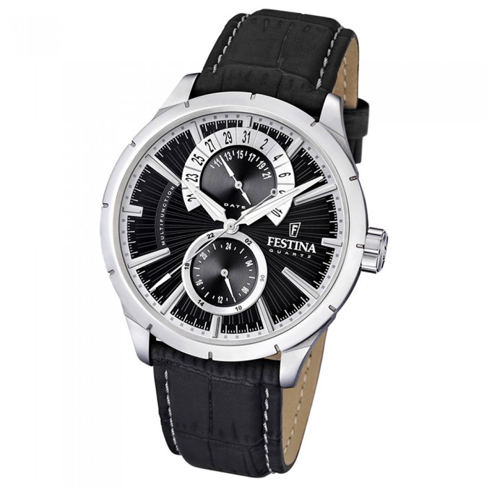 FESTINA Herrenuhr Quarz UF16573/3 schwarz Klassik Multifunktionsuhr Uhr Klassik
