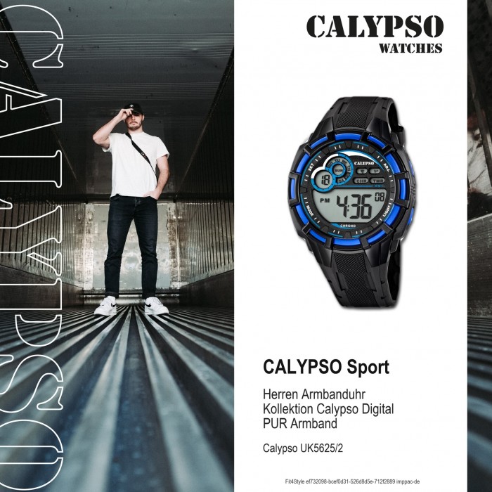 Calypso Herren-Armbanduhr Multifunktion Quarz digital UK5625/2 PU