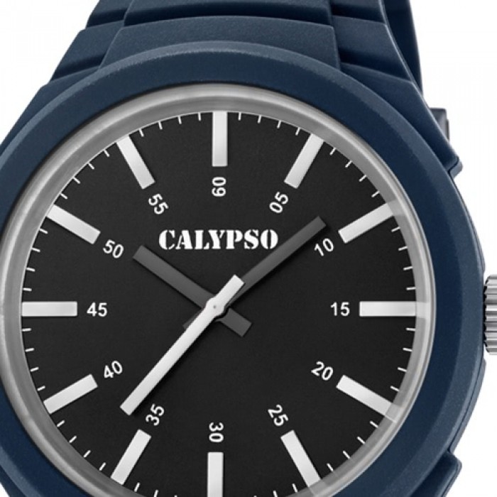 Calypso analoge Herren Quarzuhr Versatil UK5725/5 Man dunkelblau PU-Armband for