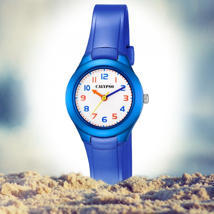 Calypso Kinder Armbanduhr Sweet Time UK5749/6 blau K5749/6 PU Quarz-Uhr