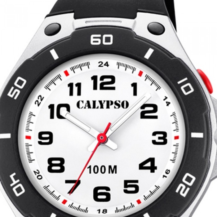 Calypso Kinder Armbanduhr schwarz Time K5758/6 Sweet Quarz-Uhr PU UK5758/6