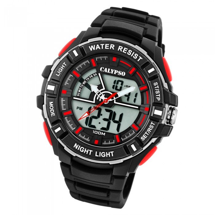 schwarz Herren Street Quarz-Uhr Style Calypso Armbanduhr UK5769/6 K5769/6 PU