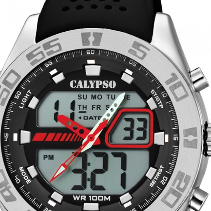 Calypso PU K5774/4 Quarz-Uhr schwarz UK5774/4 Style Herren Street Armbanduhr