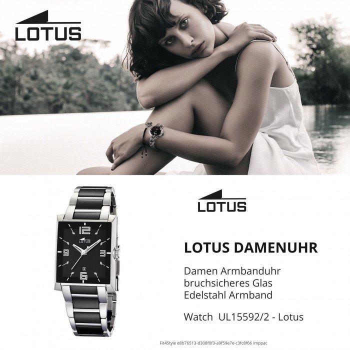 LOTUS Herrenuhr Uhren schwarz UL15592/2 Ceramic Kollektion Quarzuhr
