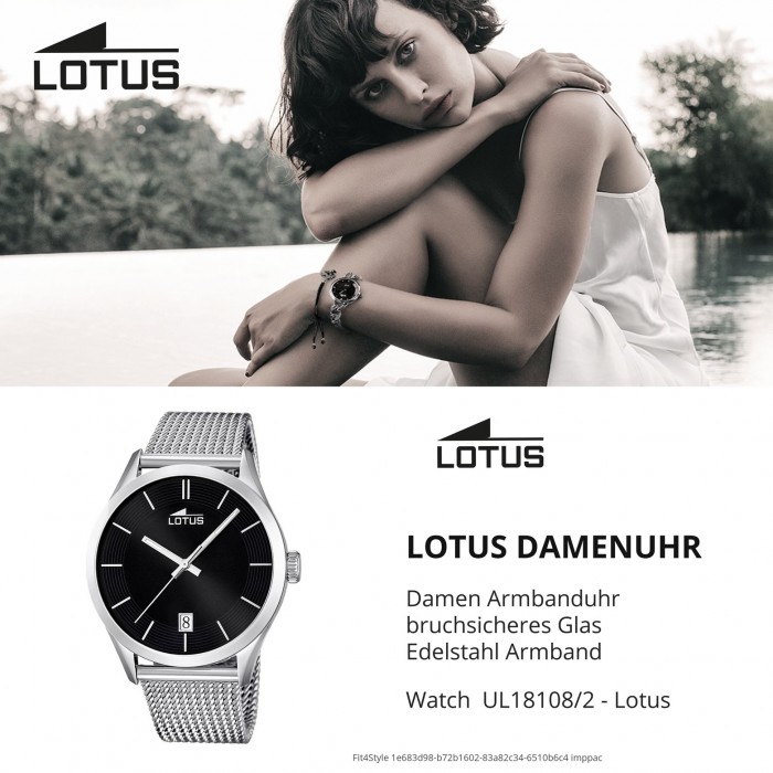 LOTUS Unisex-Uhr - Minimalist UL18108/2 - Analog Quarz Edelstahl - - 
