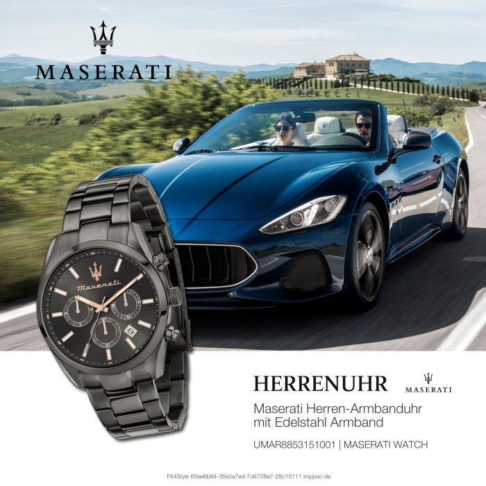 Maserati Herrenuhr Attrazione grau UMAR8853151001 Multi Edelstahl