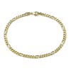 GoldDream Armband Figaro diamantiert 333 Gold 19cm 8 Karat GDA0169Y