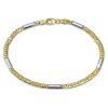 GoldDream Armband Tigerauge bicolor 333 Gold 19cm 8 Karat GDA0289T