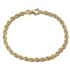 GoldDream Armband Kordel hohl 333 Gold 18,5cm 8 Karat GDA0408Y