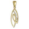 GoldDream Kettenanhnger Loop Zirkonia 333 Gold Anhnger Echtschmuck GDH505WY