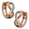 GoldDream Creole Unendlich Zirkonia Ohrring 333 Rosgold Echtschmuck GDO5131E