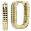 GoldDream Creole eckig Karree Ohrring 333er Gelbgold Echtschmuck GDO5693Y