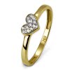 GoldDream Gold Ring Herz Zirkonia wei Gr.54 333er Gelbgold GDR503Y54