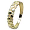 GoldDream Gold Ring Dots Gr.60 Zirkonia wei 333er Gelbgold GDR538Y60