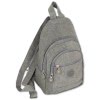 Bag Street Rucksack Crinkle Nylon grau trendiger Damen Cityrucksack ORJ200K