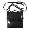 Florence Umhngetasche, Abendtasche Leder schwarz Damen Handtasche OTF107S