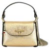 Florence Umhngetasche Biene Damen Handtasche Echtleder gold metallic OTF817Z