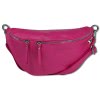 Florence Echtleder Grteltasche extra gro Damen fuchsia Bauchtasche Jugend OTF820P