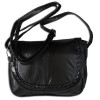 Bag Street Abendtasche, Umhngetasche Leder schwarz Damen Handtasche OTJ135S