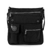 Bag Street Umhngetasche Nylon schwarz Cross-Body Schultertasche OTJ206S