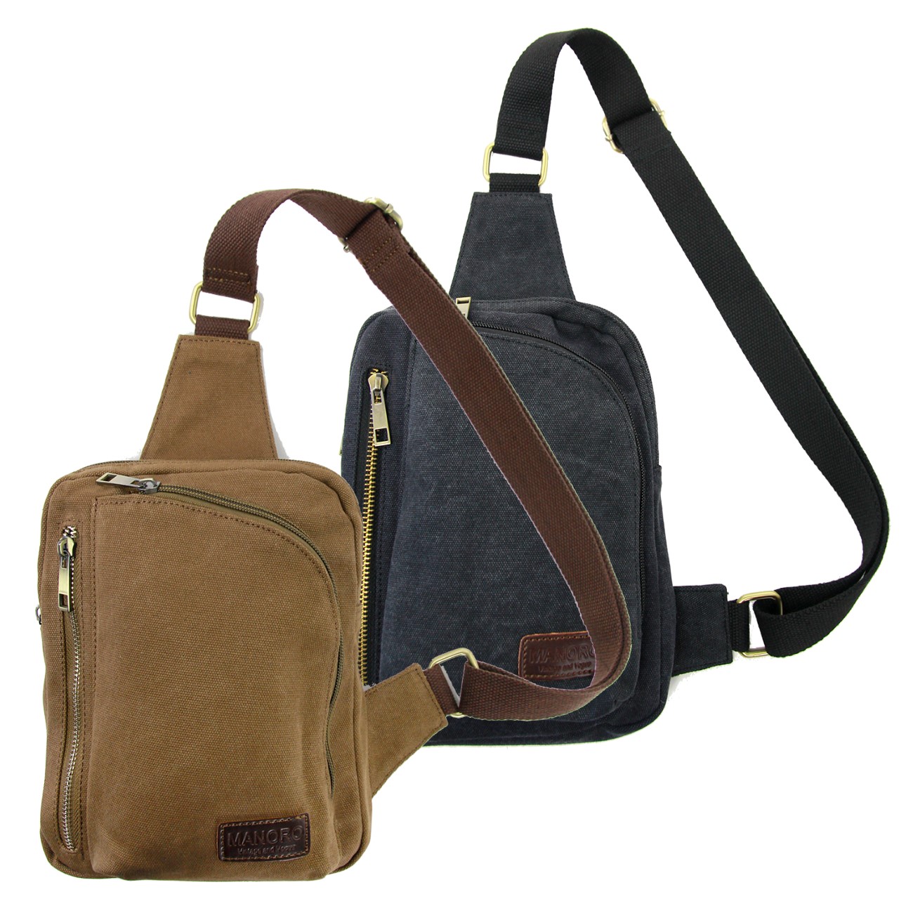 Body-Bag Schultertasche Canvas Crossover Umhängetasche Farbwahl OTK213X