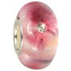 IMPPAC Glas Bead rosa 925 Zirkonia wei European Beads SMB8104